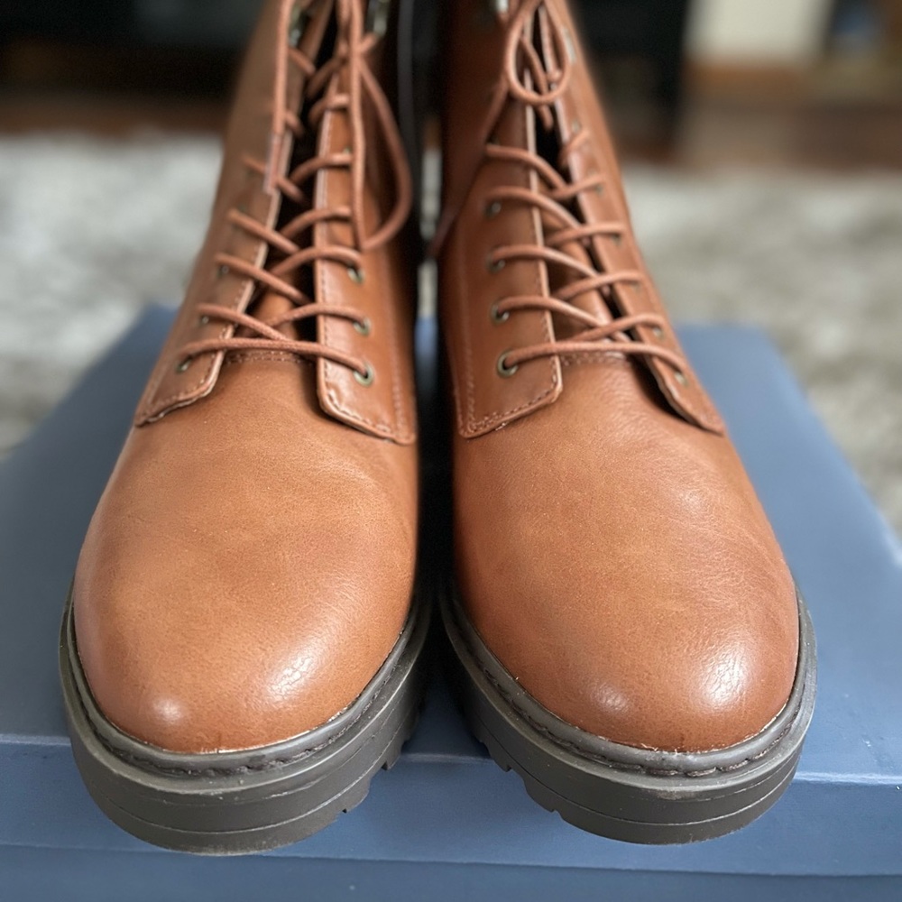 Marta  Ankle Combat boots W/ Memory Foam